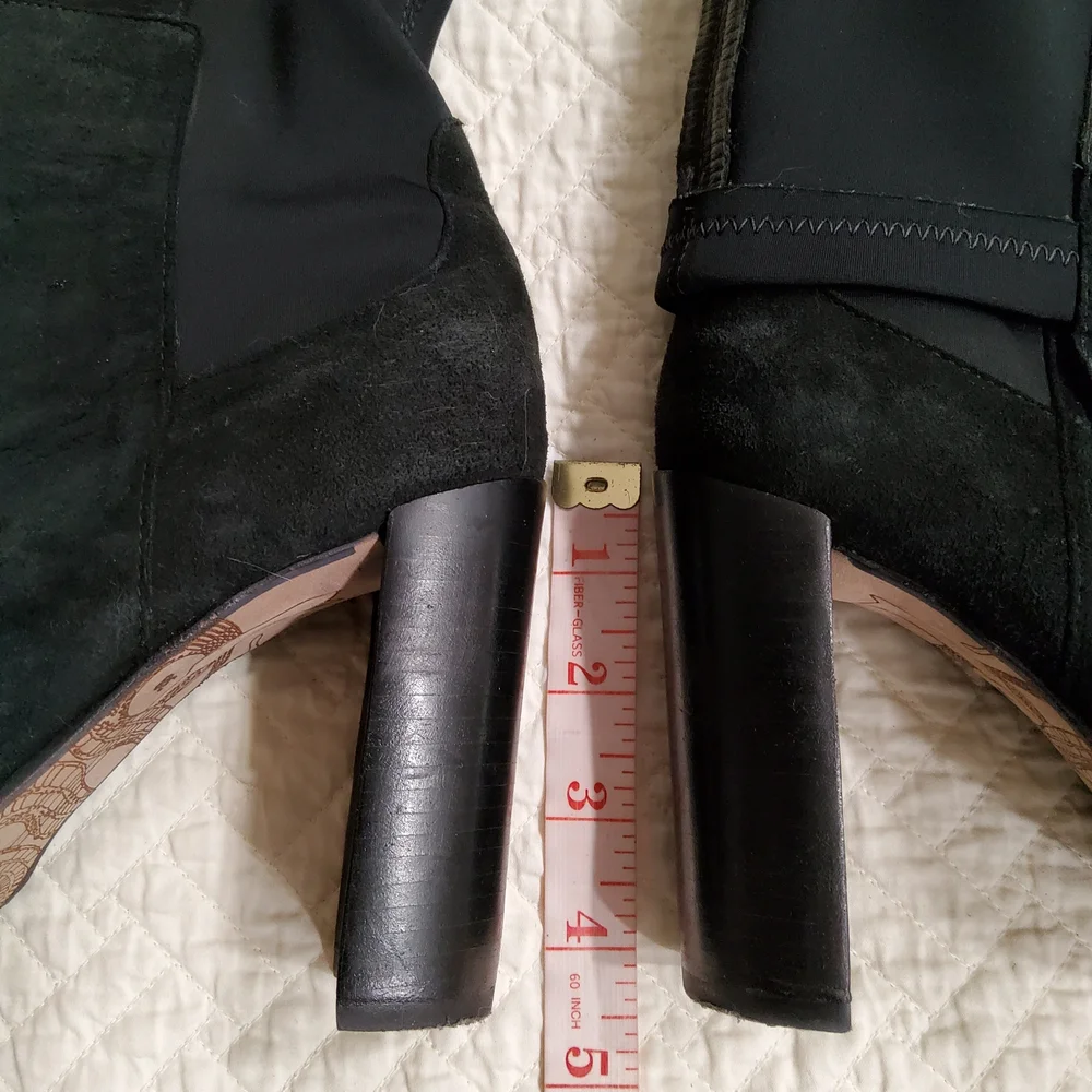 Animale Black Suede Over the Knee Boots